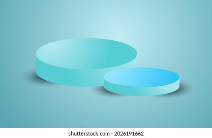 3d podium. vector illustration. vector round podium. adversting place
