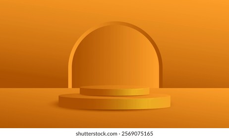 3d podium vector for product display