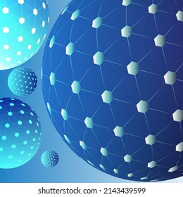 3d polygon abstract futuristic background.
