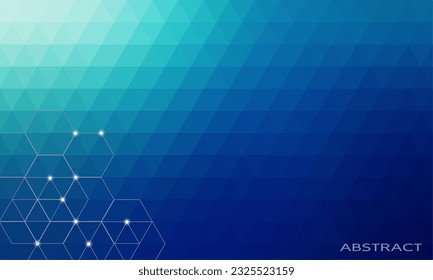 Blauer Hintergrund, futuristisches geometrisches abstraktes Muster