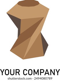 The 3D polygonal logo: a perfect blend of geometric precision and visual impact for a standout identity