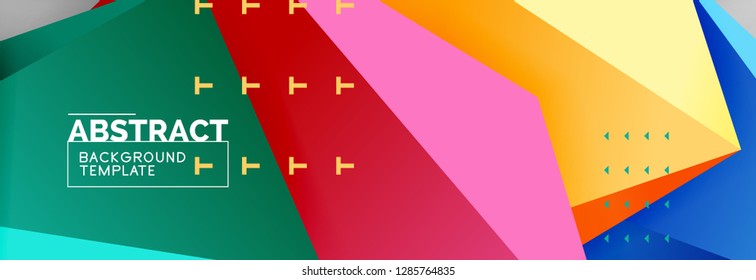 3d polygonal shape geometric background, triangular modern abstract composition. Vector techno or business template illustration