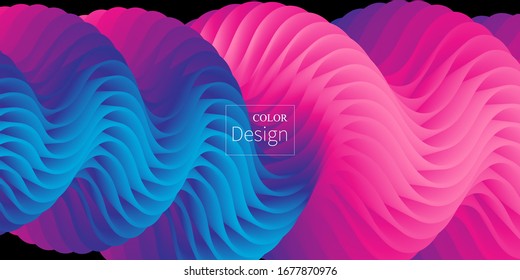 3d Poster. Fluid Colors. Liquid Shape. Ink Splash. Colorful Cloud. Flow Wave. Modern Poster. Color Background. Vector.