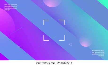 3d Poster. Round Summer Frame. Pink Rainbow Background. Abstract Screen. Curve Spectrum Template. Gradient Ux. Paper Landing Page. Purple 3d Poster