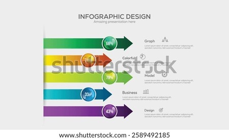 3d Premium quality marketing analytics bar chart presentation vector illustration template. Amazing corporate statistics information line graph infographic  Business data visualization design layout.
