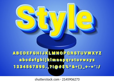 3d premium text effect with modern style. Suitable for advertisement, title, business, banner, promotion and office, etc.