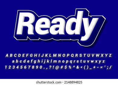 3d premium text effect ready with modern style