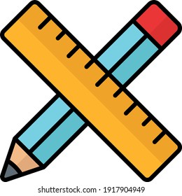 3d print editing and measuring tools Concept vector color Icon design, additive manufacturing Symbol on white background