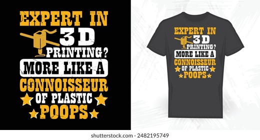 Diseño de camiseta de impresión 3d divertido