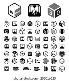 3D Print Icon Set