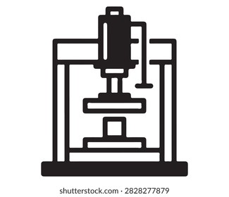 3D printer extruder assembly in black and white schematic illustration for engineering design