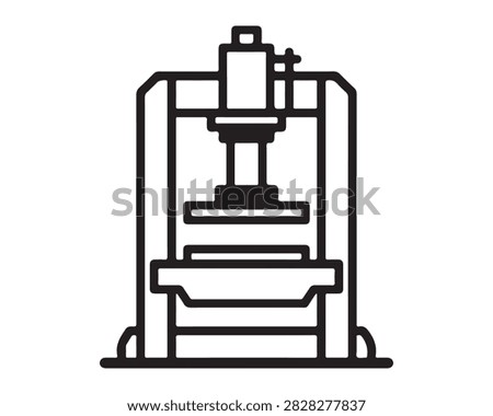 3D printer extruding plastic model on industrial build platform with precision engineering parts