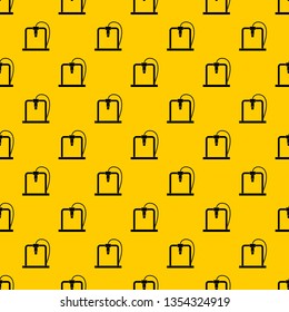 3D printer frame pattern seamless vector repeat geometric yellow for any design