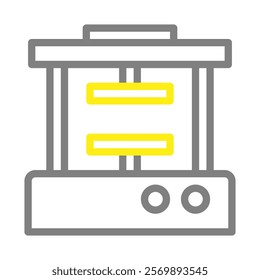 3D printer icon. Concept of modern technology, innovation, and additive manufacturing.