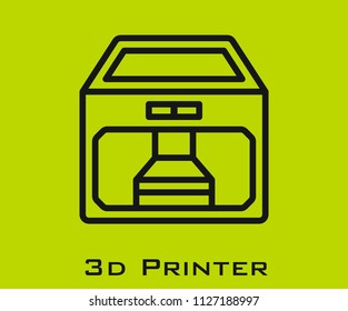 3D Printer icon signs