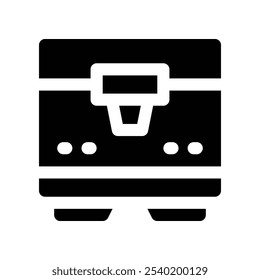 3d printer icon. vector glyph icon for your website, mobile, presentation, and logo design.