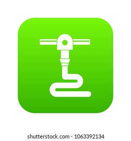 3d printer printing icon digital green for any design isolated on white vector illustration