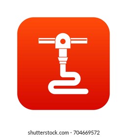 3d printer printing icon digital red for any design isolated on white vector illustration