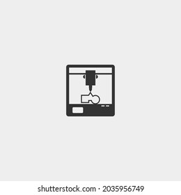 3d printer vector vector icon illustration sign