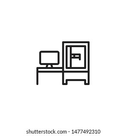 3d printer vector icon. Printing icon.  Future technology symbol. Additive manufacturing. Modern, simple flat vector illustration for web site or mobile app