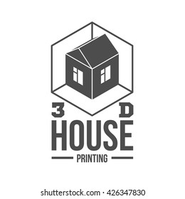 3D printer vector icons logotypes and badges. 