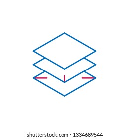 3D printing, 360 icon. Element of 3d printing icon. Thin line icon for website design and development, app development. Premium icon