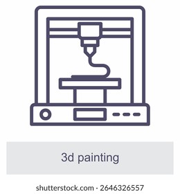 3D Printing Element For Design Graphic