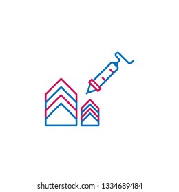 3D printing, filament icon. Element of 3d printing icon. Thin line icon for website design and development, app development. Premium icon