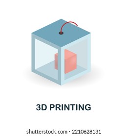 3D Printing icon. 3d illustration from future technology collection. Creative 3D Printing 3d icon for web design, templates, infographics and more