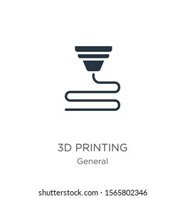 3d printing icon vector. Trendy flat 3d printing icon from general collection isolated on white background. Vector illustration can be used for web and mobile graphic design, logo, eps10