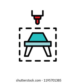 3D printing line icons