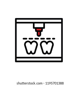 3D printing line icons