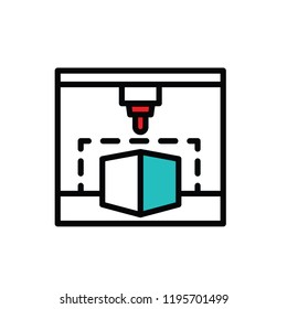 3D printing line icons