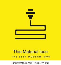 3.ᵉʳ icono del material amarillo brillante mínimo