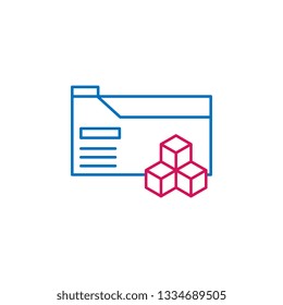 3D printing, monitor icon. Element of 3d printing icon. Thin line icon for website design and development, app development. Premium icon