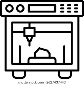3d Printing New Creative Icon Design Vector