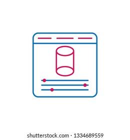 3D printing, 3d printer icon. Element of 3d printing icon. Thin line icon for website design and development, app development. Premium icon