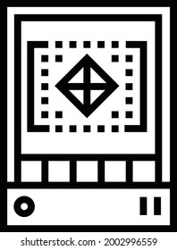  3.d Juego de impresión de iconos de línea en negrita