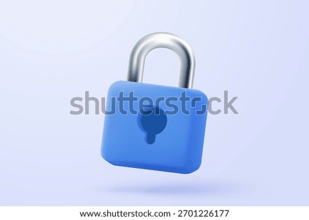 3D privacy lock icon signs with secure for online payment safety concepts. minimal password firewall secure for protect crime with hacker. 3d password correct buttons icon vector render illustration