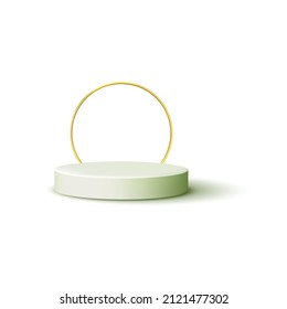 3D-Produktständer und Hintergrund-Premium-Vektorgrafik