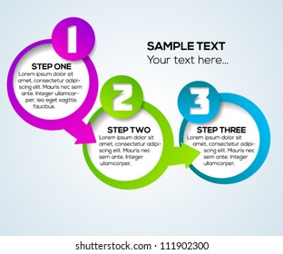 3d progress banner concept for your design. Vector illustration.