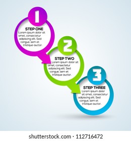 3d progress banner concept for your design. Vector illustration.