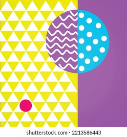 A 3D punchy vector abstract geometric background with triangles