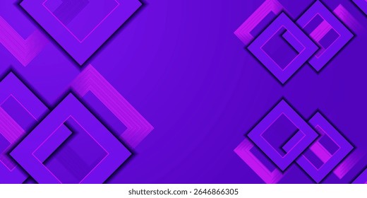 3D purple lines abstract background overlap layer on dark space with arrows effect decoration. poster web, sub or, vector modern