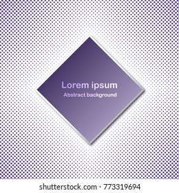 3d purple square paper vector design on glitter halftone background for abstract background graphic vector design concept idea