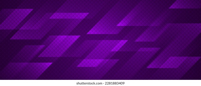 3D purple techno abstract background overlap layer on dark space with lines effect decoration. Modern graphic design element motion style for banner, flyer, card, brochure cover, or landing page