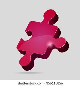 3D puzzle piece