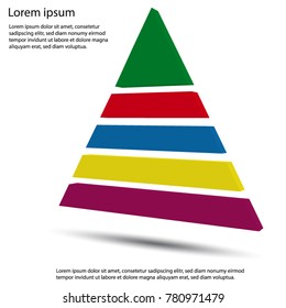 3D Pyramid Diagram - Editable Vector Illustration