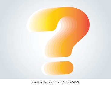 3D question mark good for advertisement, tv shows and education isolated background
