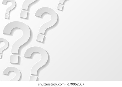 Similar Images, Stock Photos & Vectors of Question marks on blue ...